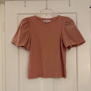 LOFT Women's Blush Short Sleeve Top